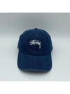 Stock Low Pro Ball Cap Washed Navy Denim - STUSSY - BALAAN 3