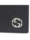 GG Interlocking Two Tone Half Wallet Black - GUCCI - BALAAN 5