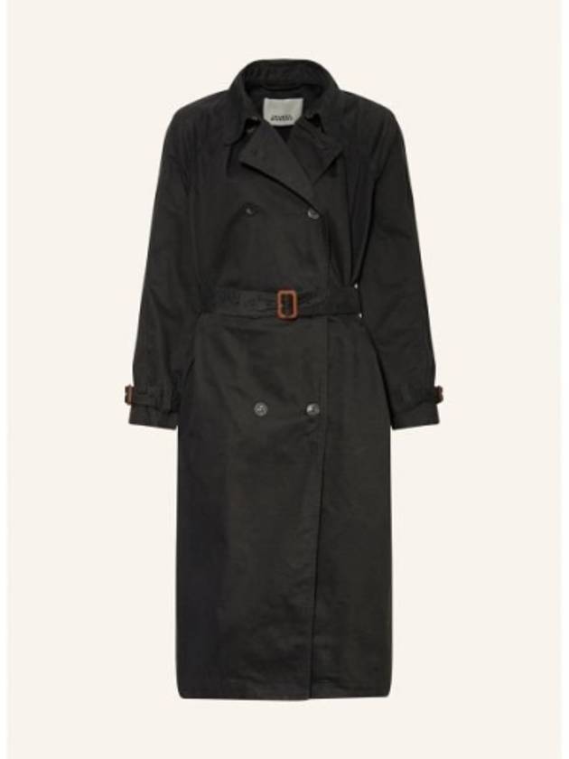 Edenna Trench Coat Black - ISABEL MARANT - BALAAN 2