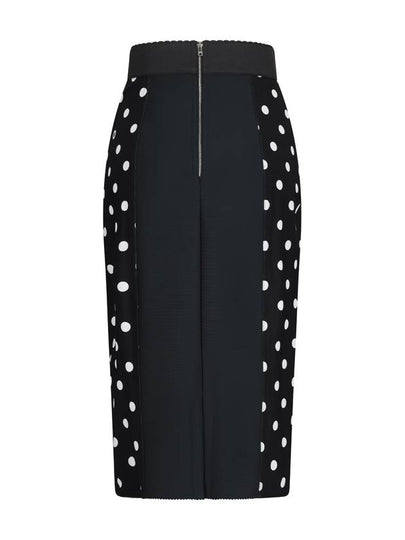 POLKA DOT PRINT PENCIL SKIRT - DOLCE&GABBANA - BALAAN 2