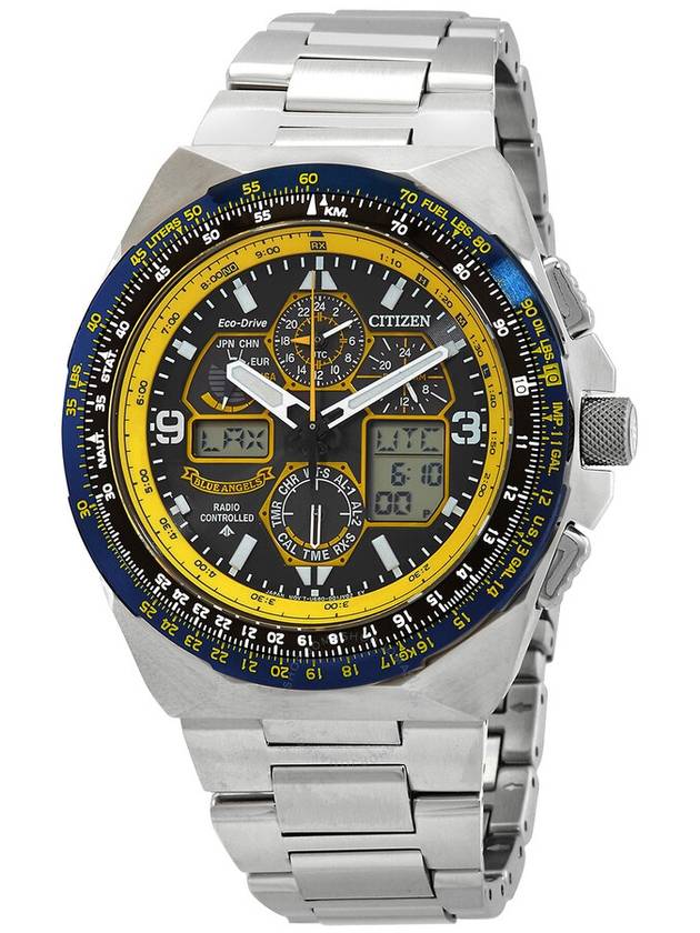 Citizen Promaster Skyhawk A-T Chronograph GMT Eco-Drive Blue Dial Men's Watch JY8125-54L - CITIZEN - BALAAN 1