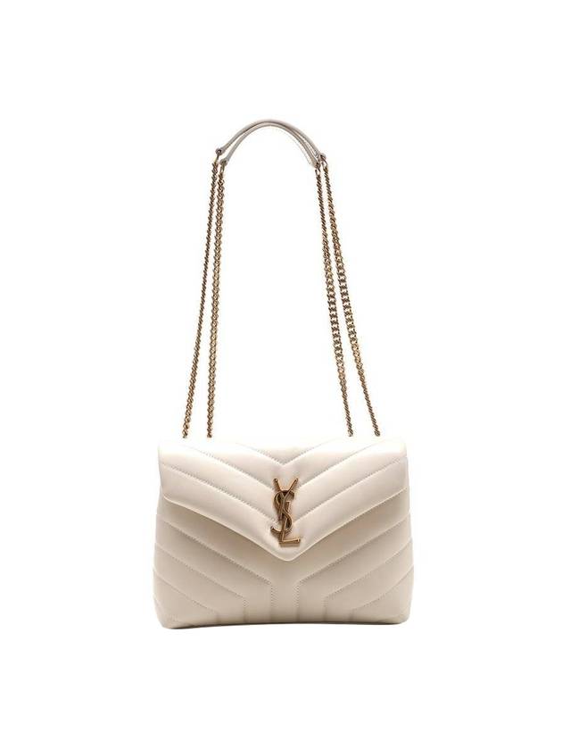 Bronze Monogram Loulou Matelasse Y Leather Small Shoulder Bag Blanc Vintage - SAINT LAURENT - BALAAN 1