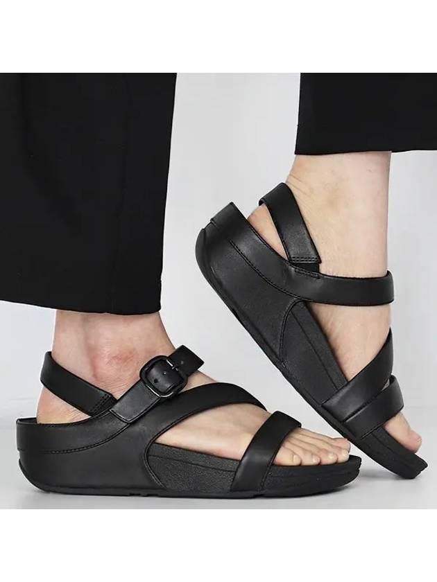 Skinny Z Strap Leather Sandals Black - FITFLOP - BALAAN 2