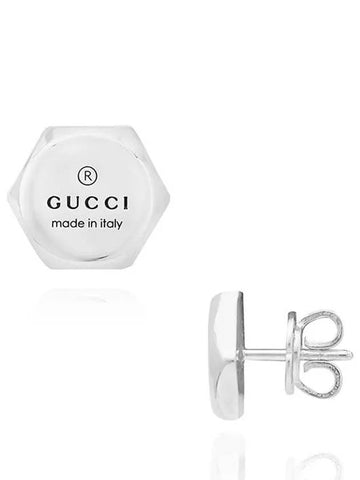 Earrings YBD779171001 Trademark Stud Silver Women s - GUCCI - BALAAN 1