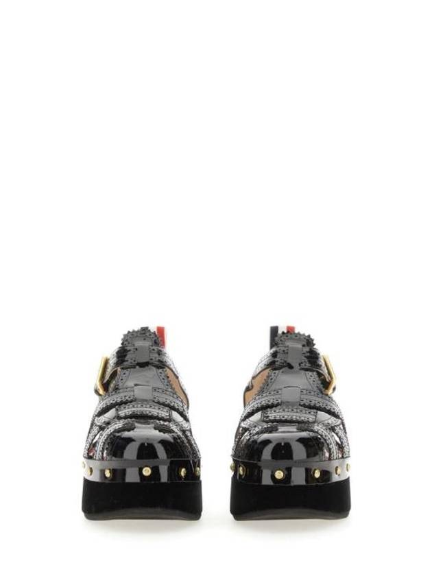 Soft Patent Fisherman Clog Sandals Black - THOM BROWNE - BALAAN 3