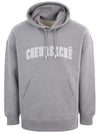 Coeur Sacre Embroidered Lettering Logo Hoodie Grey - AMI - BALAAN 3