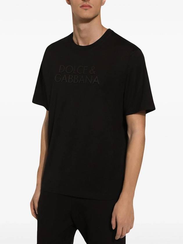 Logo short sleeve t shirt black - DOLCE&GABBANA - BALAAN 3