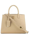 Mini Frances Leather Tote Bag Beige - BURBERRY - BALAAN 2