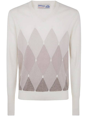 Ballantyne V Neck Pullover Clothing - BALLANTYNE - BALAAN 1