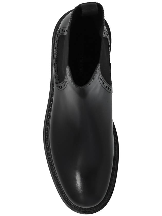 Dolce & Gabbana Leather Chelsea Boots, Men's, Black - DOLCE&GABBANA - BALAAN 6