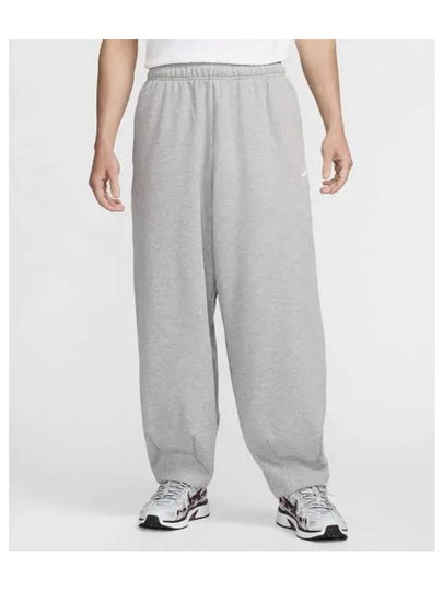 Club Fleece Oversized French Terry Pants M Dark Gray Heather Light Smoke White HJ1823 063 - NIKE - BALAAN 2