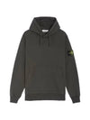 Wappen Patch Classic Fleece Hoodie Grey - STONE ISLAND - BALAAN 2