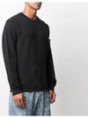 Waffen Patch Cotton Sweatshirt Black - STONE ISLAND - BALAAN 5