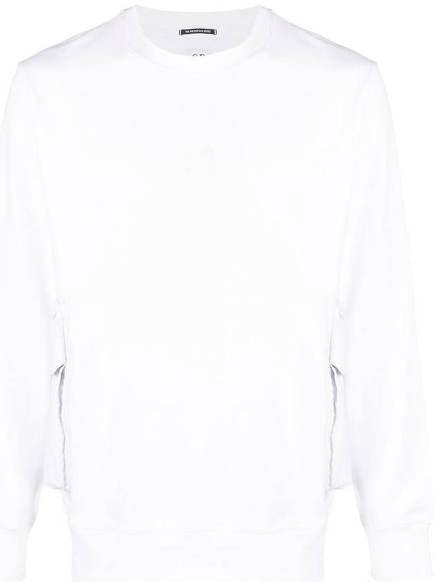 Logo Sweatshirt White - CP COMPANY - BALAAN 1