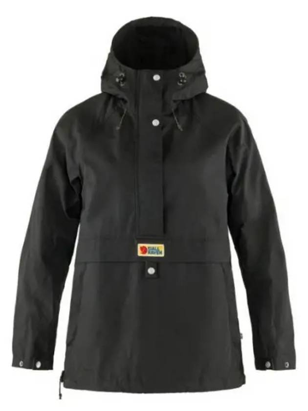 Women's Vardag Anorak Track Jacket Black - FJALL RAVEN - BALAAN 2