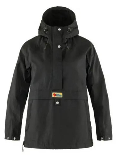 Women's Vardag Anorak Track Jacket Black - FJALL RAVEN - BALAAN 2