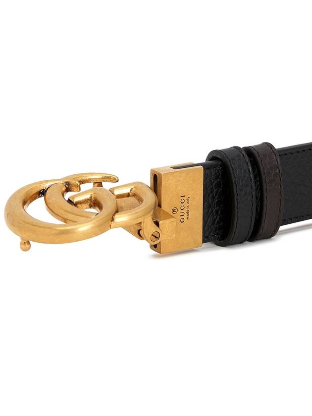 Double G Buckle Reversible Belt Black - GUCCI - BALAAN 6