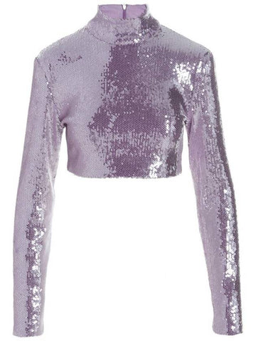 Rotate Birger Christensen Sequin Cropped Top - ROTATE - BALAAN 1