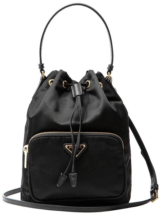 Duet Re-Nylon Bucket Bag Black - PRADA - BALAAN 2