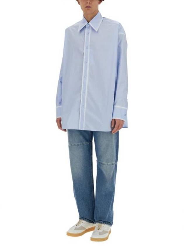 Unbalanced 5 Pocket Jeans Light Blue - MAISON MARGIELA - BALAAN 3