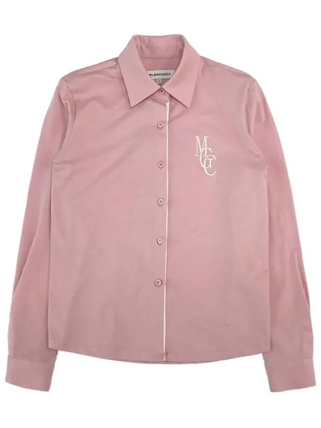 MGC SINGLE JERSEY Silket Span Shirt PINK - MONBIRDIE GOLF - BALAAN 3