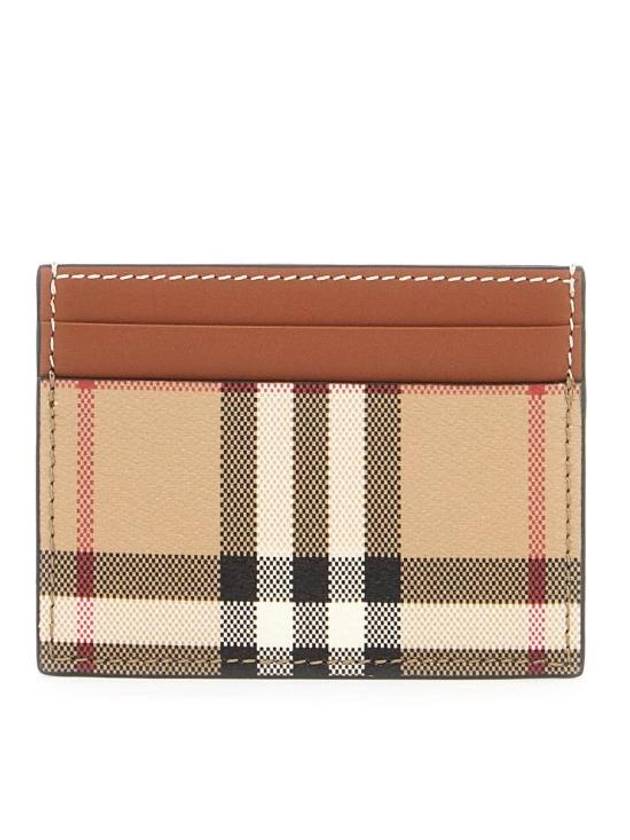 Check Card Wallet Beige - BURBERRY - BALAAN 1