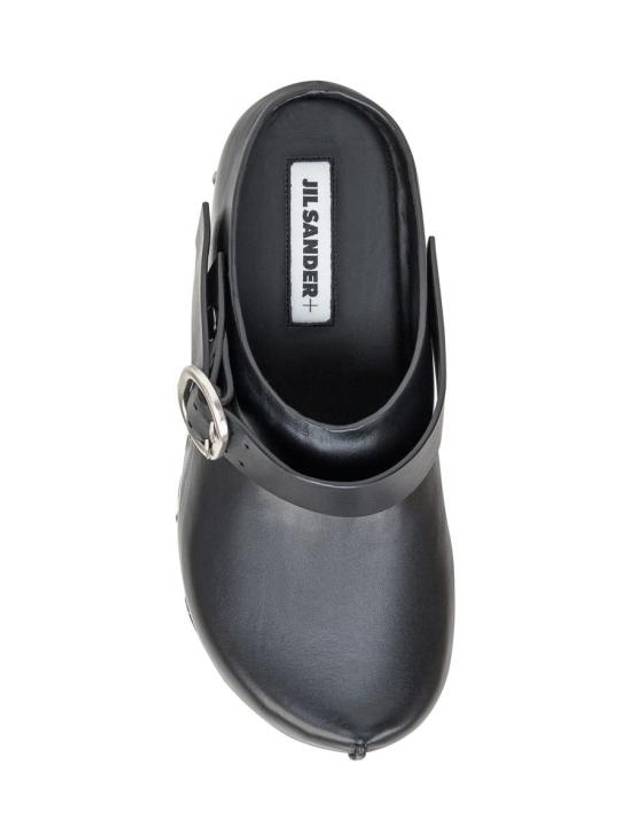 Clogs Leather Sandals Black - JIL SANDER - BALAAN 5