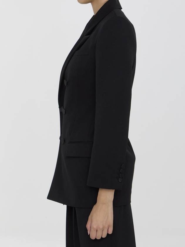 Tuxedo Jacket In Grain De Poudre - SAINT LAURENT - BALAAN 3