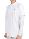 Men's Liam Regular Fit Long Sleeve PK Shirt White - J.LINDEBERG - BALAAN 3