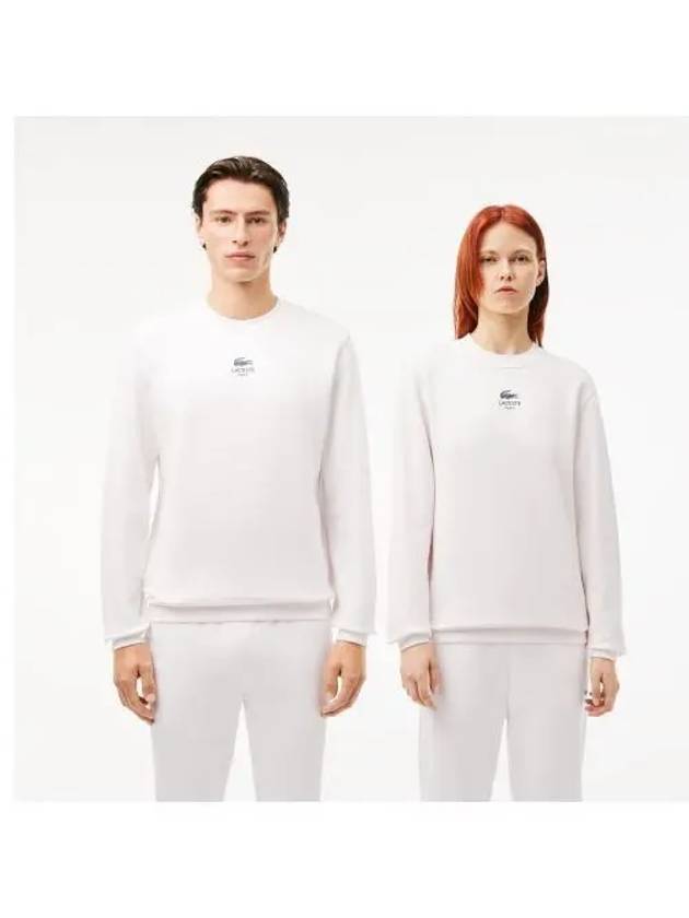 Casual crew neck sweatshirt OFFWHITE off white - LACOSTE - BALAAN 1