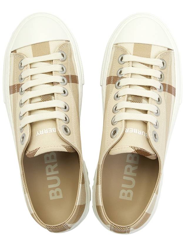 Jack Logo Check Low Top Sneakers Beige - BURBERRY - BALAAN 3