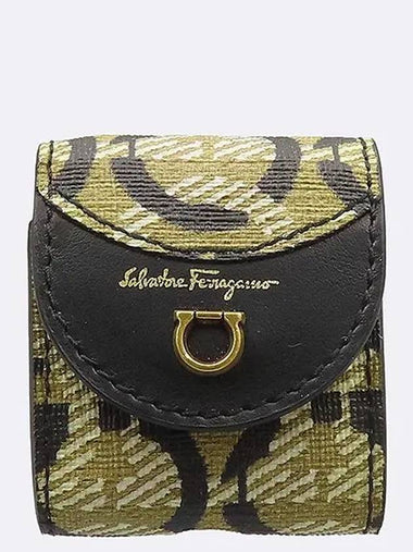 Ferragamo 22 D886 Multi color Leather AirPods Case - SALVATORE FERRAGAMO - BALAAN 1