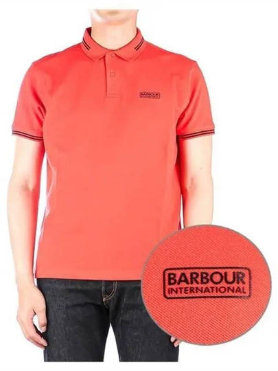 International Essential Tipped Polo Shirt Orange - BARBOUR - BALAAN 2