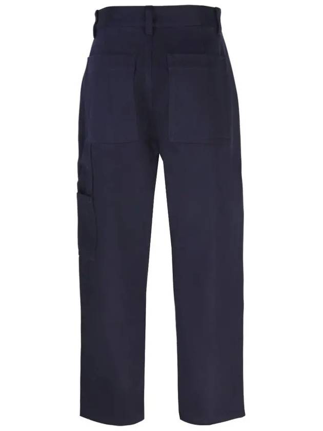 Women's Tailored Crop Pants Navy E21FT612 280 410 - AMI - BALAAN 2