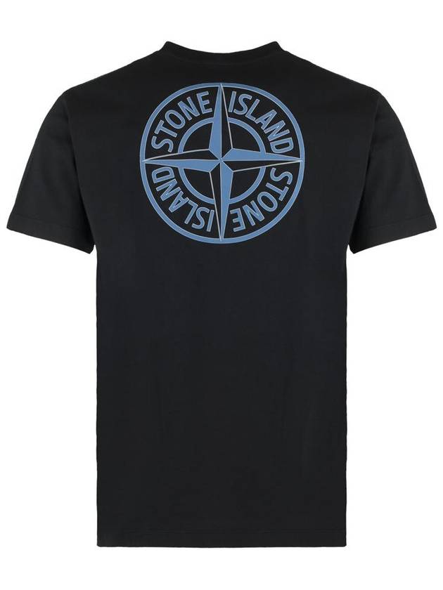 Stamp One Print Short Sleeve T-Shirt Black - STONE ISLAND - BALAAN 3