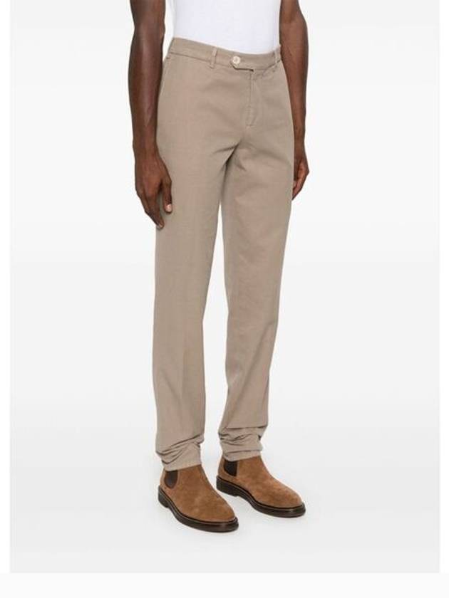 Cotton Chino Straight Pants Brown - BRUNELLO CUCINELLI - BALAAN 6