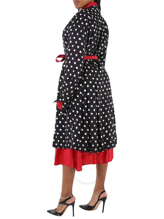 dot print reversible long dress - BALENCIAGA - BALAAN 3