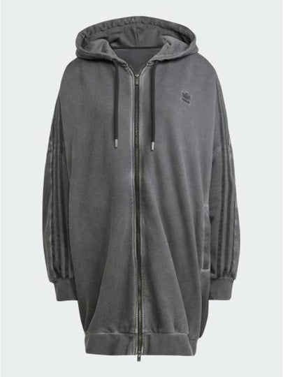 Adelenium 2 Washed Oversized Zip Up Hoodie Charcoal - ADIDAS - BALAAN 2