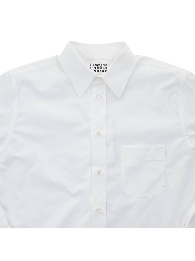 Pocket Cotton Long Sleeve Shirt White - MAISON MARGIELA - BALAAN 4