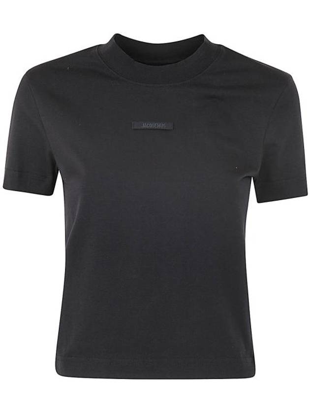 Short Sleeve T-Shirt 241JS133 2031 990 BLACK - JACQUEMUS - BALAAN 1