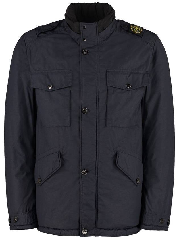 Wappen Patch Naslan Light Watteau Parka Navy - STONE ISLAND - BALAAN 1