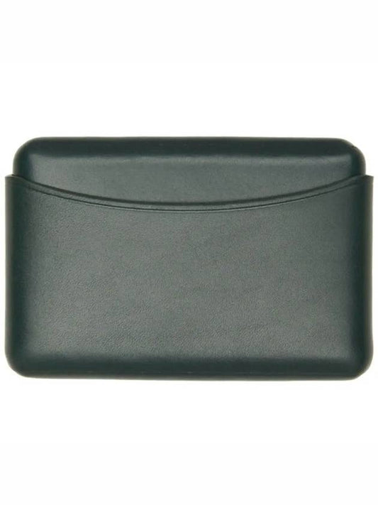 Embossed Logo Molded Structured Calfskin Card Holder Green - LEMAIRE - BALAAN 1