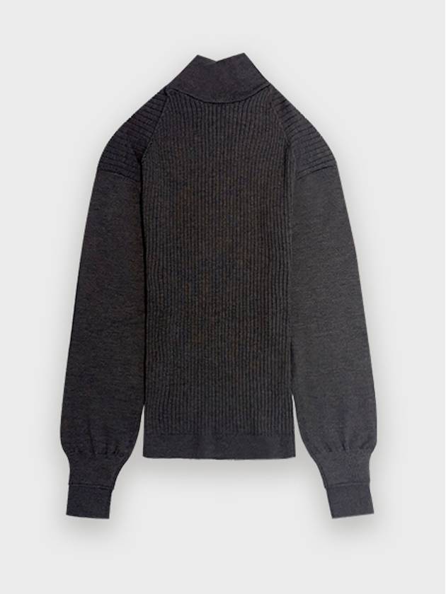 Knit Turtleneck Grey - CELINE - BALAAN 3