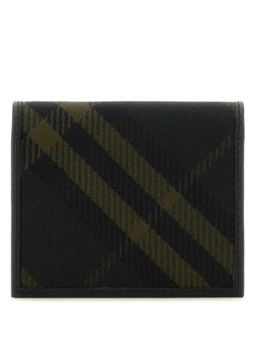 Check Zip Coin Pocket Card Wallet Shadow - BURBERRY - BALAAN 1