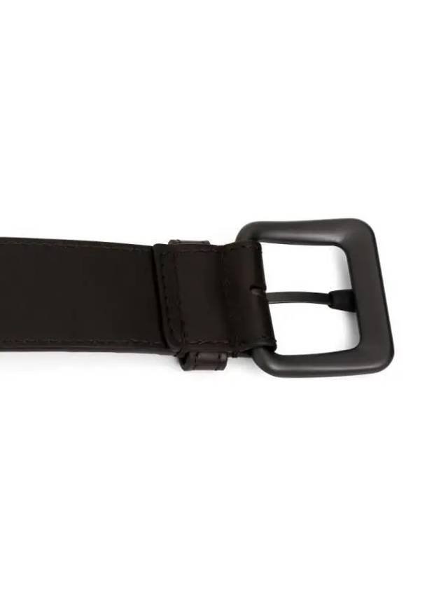 Intrecciato Leather Belt Espresso - BOTTEGA VENETA - BALAAN 6