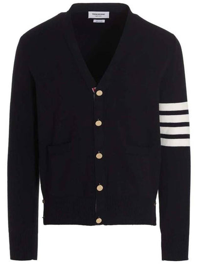 Milano Stitch 4 Bar Cardigan Navy - THOM BROWNE - BALAAN 2