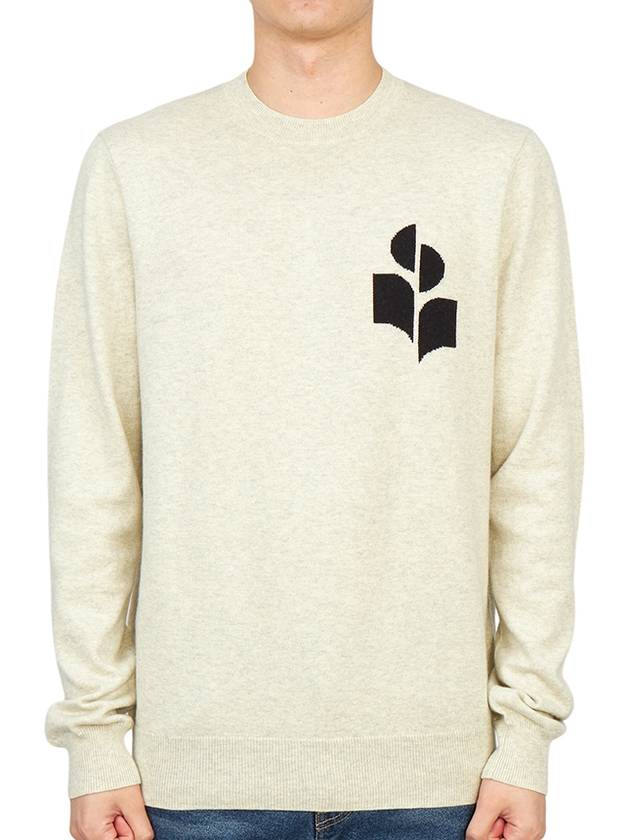 Men's Evans Logo Sweatshirt Light Grey - ISABEL MARANT - BALAAN 2