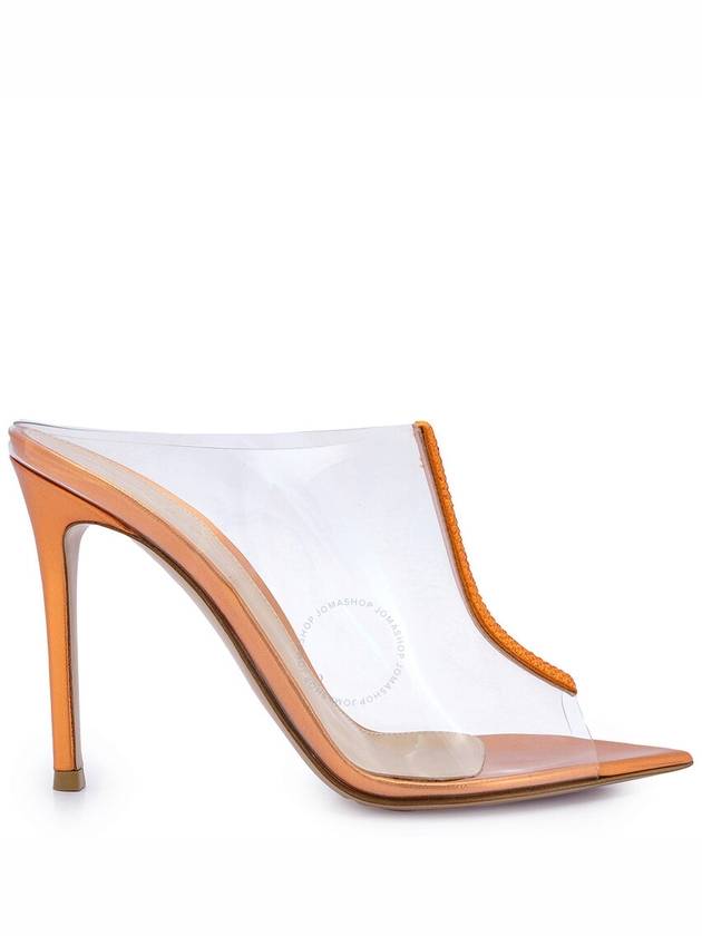 Gianvito Rossi Ladies Transparent Sigma 105mm Mules, Brand Size 37.5 ( US Size 7.5 ) - GIANVITO ROSSI - BALAAN 1