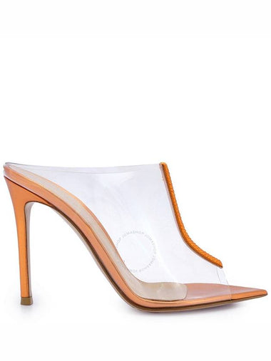 Gianvito Rossi Ladies Transparent Sigma 105mm Mules, Brand Size 37.5 ( US Size 7.5 ) - GIANVITO ROSSI - BALAAN 1