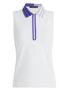 Quarter Zip Tech Pique Sleeveless Polo Snow - G/FORE - BALAAN 2